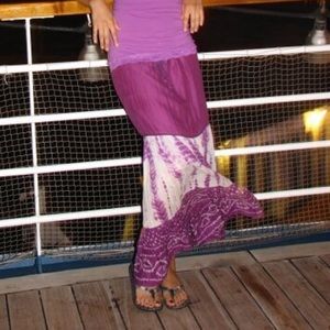 Tilly’s Boho Drawstring Skirt sz S